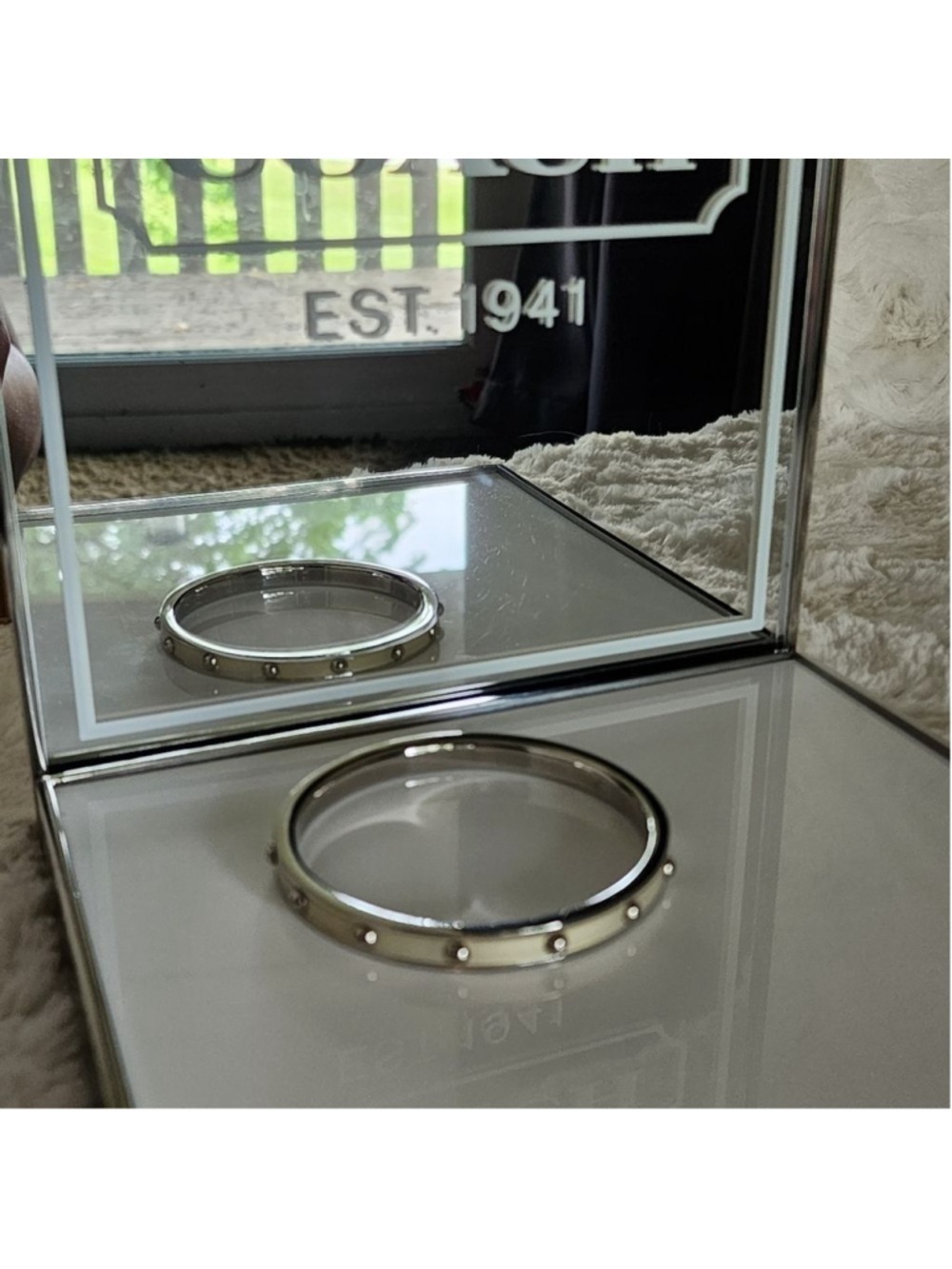 NWOT Coach Silver Bangle - Picture 2 of 8